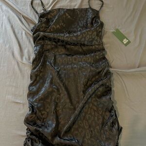 Wild Fable Black Leopard Mini Dress